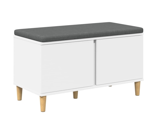 Zāles Sols Ar Spilvenu Ar Uzglabāšanu Balts 60 X 38 X 46 Cm Vidaxl