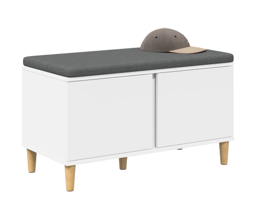 Zāles Sols Ar Spilvenu Ar Uzglabāšanu Balts 60 X 38 X 46 Cm Vidaxl