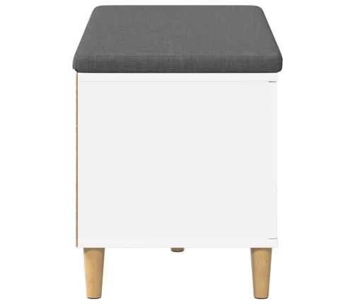 Zāles Sols Ar Spilvenu Ar Uzglabāšanu Balts 60 X 38 X 46 Cm Vidaxl