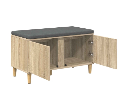 Zāles Sols Ar Spilvenu Ar Durvīm Sonoma Ozols 60 X 38 X 46 Cm Vidaxl