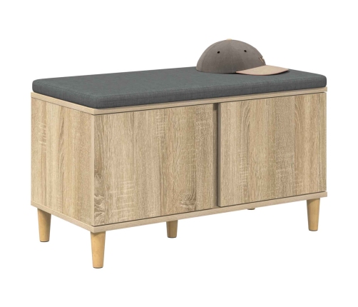 Zāles Sols Ar Spilvenu Ar Durvīm Sonoma Ozols 60 X 38 X 46 Cm Vidaxl