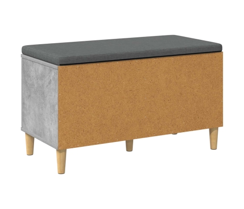 Zāles Sols Ar Spilvenu Ar Durvīm Betona Pelēks 60 X 38 X 46 Cm Vidaxl