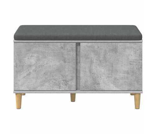 Zāles Sols Ar Spilvenu Ar Durvīm Betona Pelēks 60 X 38 X 46 Cm Vidaxl