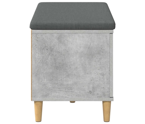 Zāles Sols Ar Spilvenu Ar Durvīm Betona Pelēks 60 X 38 X 46 Cm Vidaxl