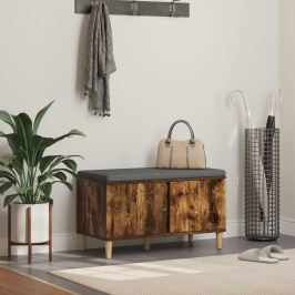 Zāles Sols Ar Spilvenu Ar Durvīm Dūmaka Ozols 60 X 38 X 46 Cm Vidaxl