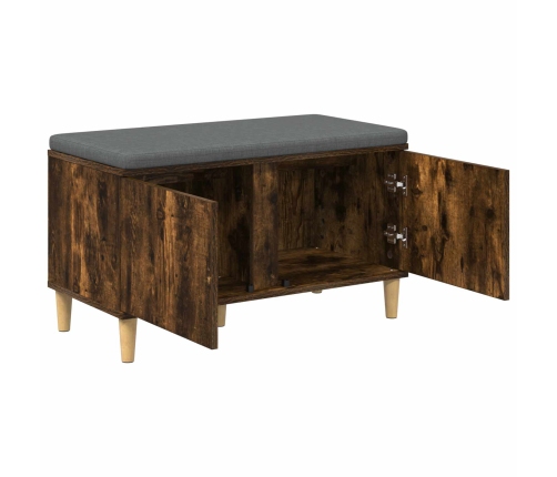 Zāles Sols Ar Spilvenu Ar Durvīm Dūmaka Ozols 60 X 38 X 46 Cm Vidaxl