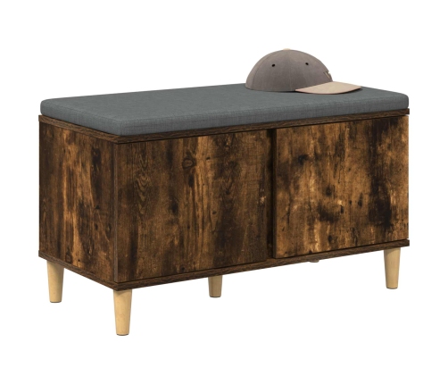 Zāles Sols Ar Spilvenu Ar Durvīm Dūmaka Ozols 60 X 38 X 46 Cm Vidaxl