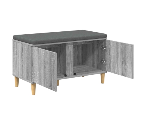 Zāles Sols Ar Spilvenu Ar Durvīm Pelēks Sonoma 60 X 38 X 46 Cm Vidaxl