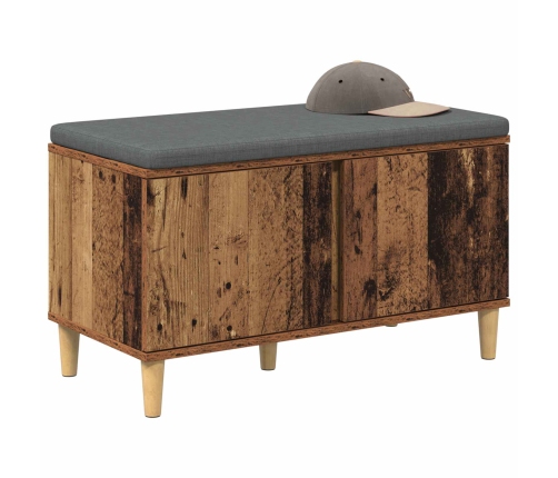 Zāles Sols Ar Spilvenu Ar Uzglabāšanu Vecs Koks 60 X 38 X 46 Cm Vidaxl