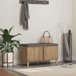 Zāles Sols Ar Spilvenu Ar Durvīm Artisānā Ozols 60 X 38 X 46 Cm Vidaxl