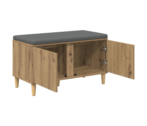 Zāles Sols Ar Spilvenu Ar Durvīm Artisānā Ozols 60 X 38 X 46 Cm Vidaxl