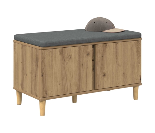 Zāles Sols Ar Spilvenu Ar Durvīm Artisānā Ozols 60 X 38 X 46 Cm Vidaxl