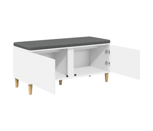 Zāles Sols Ar Spilvenu Ar Uzglabāšanu Balts 60 X 38 X 46 Cm Vidaxl