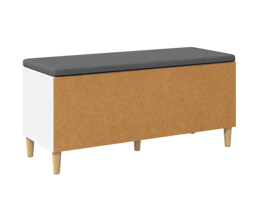 Zāles Sols Ar Spilvenu Ar Uzglabāšanu Balts 60 X 38 X 46 Cm Vidaxl