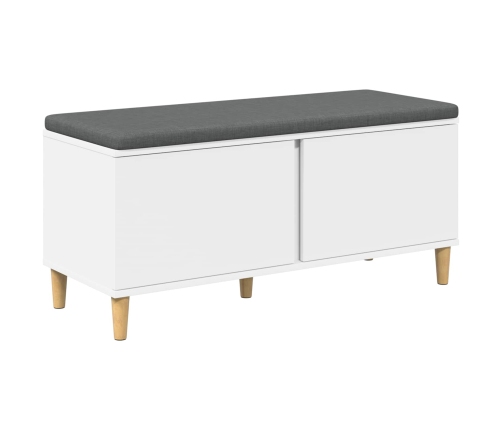 Zāles Sols Ar Spilvenu Ar Uzglabāšanu Balts 60 X 38 X 46 Cm Vidaxl