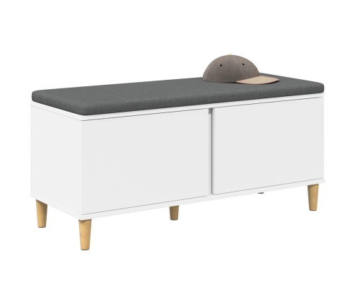 Zāles Sols Ar Spilvenu Ar Uzglabāšanu Balts 60 X 38 X 46 Cm Vidaxl