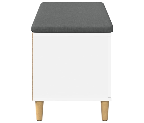 Zāles Sols Ar Spilvenu Ar Uzglabāšanu Balts 60 X 38 X 46 Cm Vidaxl