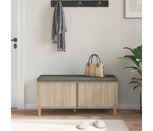 Zāles Sols Ar Spilvenu Ar Durvīm Sonoma Ozols 60 X 38 X 46 Cm Vidaxl