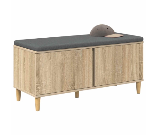 Zāles Sols Ar Spilvenu Ar Durvīm Sonoma Ozols 60 X 38 X 46 Cm Vidaxl