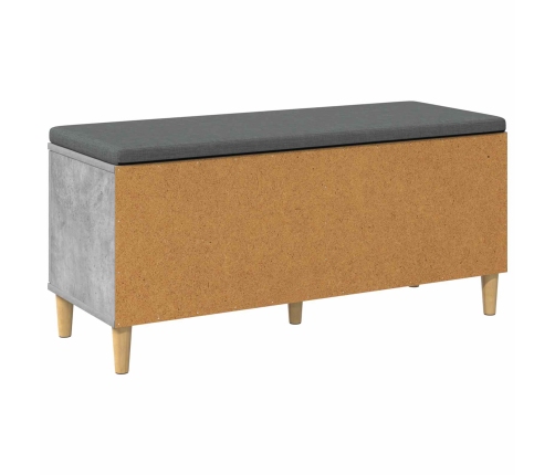 Zāles Sols Ar Spilvenu Ar Durvīm Betona Pelēks 60 X 38 X 46 Cm Vidaxl