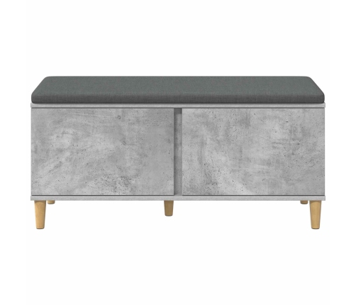 Zāles Sols Ar Spilvenu Ar Durvīm Betona Pelēks 60 X 38 X 46 Cm Vidaxl