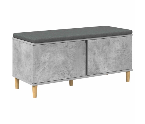 Zāles Sols Ar Spilvenu Ar Durvīm Betona Pelēks 60 X 38 X 46 Cm Vidaxl