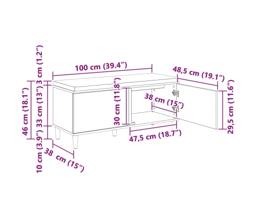 Zāles Sols Ar Spilvenu Ar Durvīm Betona Pelēks 60 X 38 X 46 Cm Vidaxl
