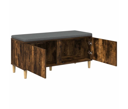 Zāles Sols Ar Spilvenu Ar Durvīm Dūmaka Ozols 60 X 38 X 46 Cm Vidaxl