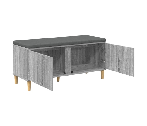 Zāles Sols Ar Spilvenu Ar Durvīm Pelēks Sonoma 60 X 38 X 46 Cm Vidaxl