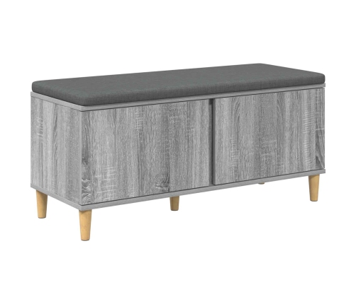 Zāles Sols Ar Spilvenu Ar Durvīm Pelēks Sonoma 60 X 38 X 46 Cm Vidaxl