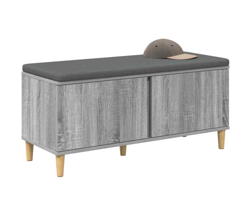 Zāles Sols Ar Spilvenu Ar Durvīm Pelēks Sonoma 60 X 38 X 46 Cm Vidaxl