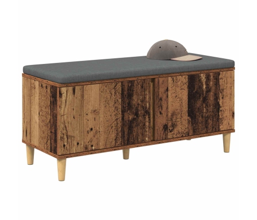 Zāles Sols Ar Spilvenu Ar Uzglabāšanu Vecs Koks 60 X 38 X 46 Cm Vidaxl