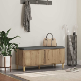 Zāles Sols Ar Spilvenu Ar Durvīm Artisānā Ozols 60 X 38 X 46 Cm Vidaxl