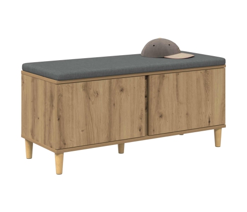 Zāles Sols Ar Spilvenu Ar Durvīm Artisānā Ozols 60 X 38 X 46 Cm Vidaxl