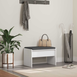 Zāles Sols Ar Spilvenu Balts 63 X 38 X 40 Cm Vidaxl