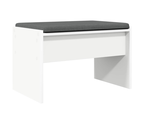 Zāles Sols Ar Spilvenu Balts 63 X 38 X 40 Cm Vidaxl