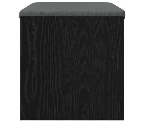 Zāles Sols Ar Spilvenu Melns Ozolkoks 63 X 38 X 40 Cm Vidaxl