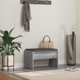 Zāles Sols Ar Spilvenu Pelēks Sonoma 63 X 38 X 40 Cm Vidaxl