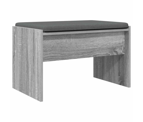 Zāles Sols Ar Spilvenu Pelēks Sonoma 63 X 38 X 40 Cm Vidaxl