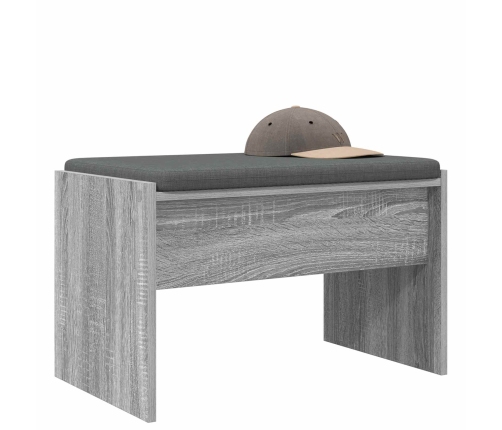 Zāles Sols Ar Spilvenu Pelēks Sonoma 63 X 38 X 40 Cm Vidaxl