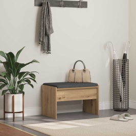 Zāles Sols Ar Spilvenu Artisānā Ozols 63 X 38 X 40 Cm Vidaxl