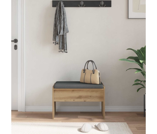 Zāles Sols Ar Spilvenu Artisānā Ozols 63 X 38 X 40 Cm Vidaxl