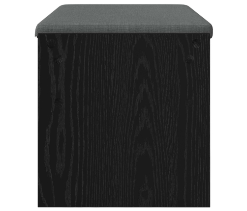 Zāles Sols Ar Spilvenu Melns Ozolkoks 83 X 38 X 40 Cm Vidaxl