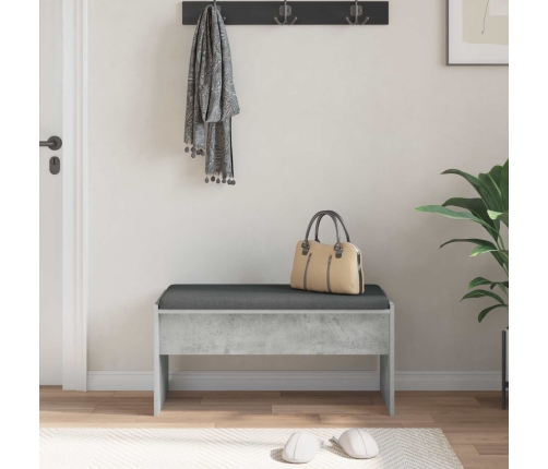 Zāles Sols Ar Spilvenu Betona Pelēks 83 X 38 X 40 Cm Vidaxl