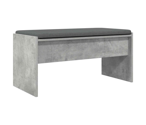 Zāles Sols Ar Spilvenu Betona Pelēks 83 X 38 X 40 Cm Vidaxl