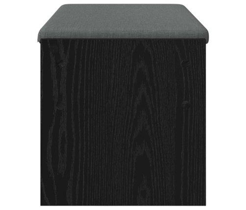 Zāles Sols Ar Spilvenu Melns Ozolkoks 103 X 38 X 40 Cm Vidaxl