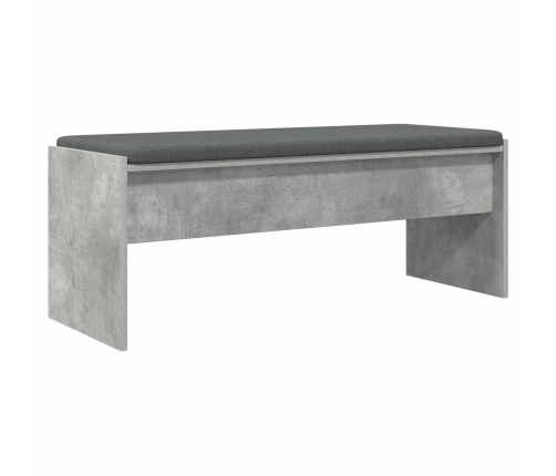 Zāles Sols Ar Spilvenu Betona Pelēks 103 X 38 X 40 Cm Vidaxl