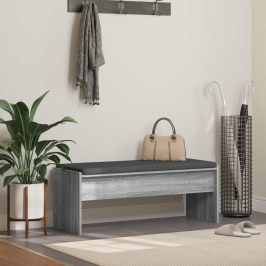 Zāles Sols Ar Spilvenu Pelēks Sonoma 103 X 38 X 40 Cm Vidaxl