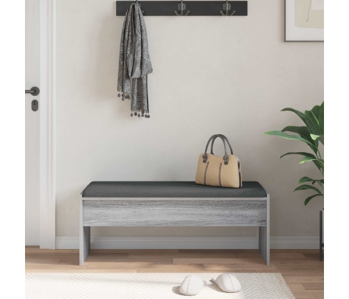 Zāles Sols Ar Spilvenu Pelēks Sonoma 103 X 38 X 40 Cm Vidaxl