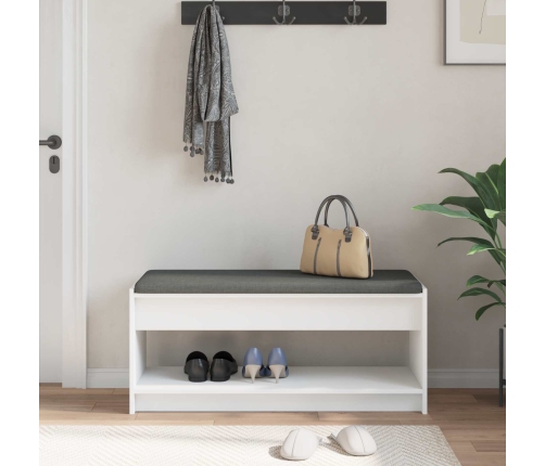 Zāles Sols Ar Spilvenu Ar Plauktu Balts 103 X 38 X 45 Cm Vidaxl